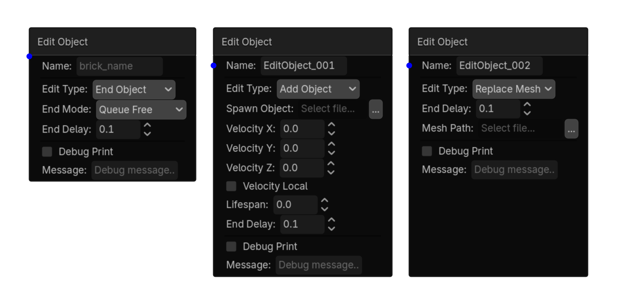 Edit Object screenshot placeholder