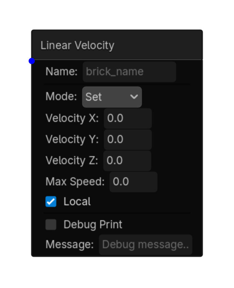 Linear Velocity screenshot placeholder