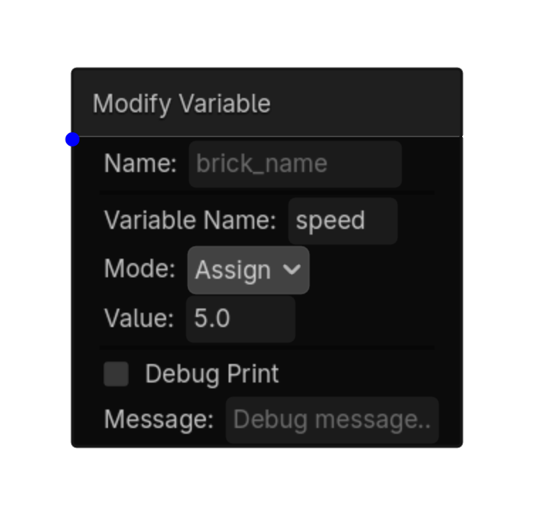 Modify Variable screenshot placeholder